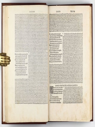 La Comedia, with the commentary of Christophoro Landino. Comento di christophoro Landino fiorentino sopra la comedia di Danthe alighieri poeta fiorentino.