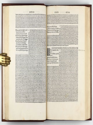 La Comedia, with the commentary of Christophoro Landino. Comento di christophoro Landino fiorentino sopra la comedia di Danthe alighieri poeta fiorentino.