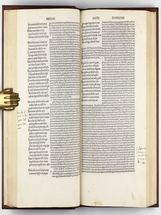 La Comedia, with the commentary of Christophoro Landino. Comento di christophoro Landino fiorentino sopra la comedia di Danthe alighieri poeta fiorentino.