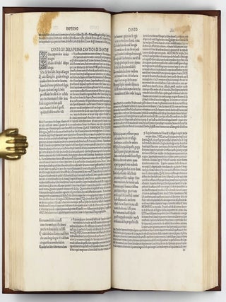 La Comedia, with the commentary of Christophoro Landino. Comento di christophoro Landino fiorentino sopra la comedia di Danthe alighieri poeta fiorentino.