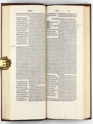 La Comedia, with the commentary of Christophoro Landino. Comento di christophoro Landino fiorentino sopra la comedia di Danthe alighieri poeta fiorentino.