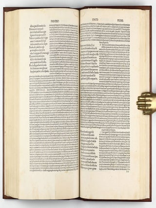 La Comedia, with the commentary of Christophoro Landino. Comento di christophoro Landino fiorentino sopra la comedia di Danthe alighieri poeta fiorentino.