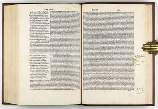 La Comedia, with the commentary of Christophoro Landino. Comento di christophoro Landino fiorentino sopra la comedia di Danthe alighieri poeta fiorentino.