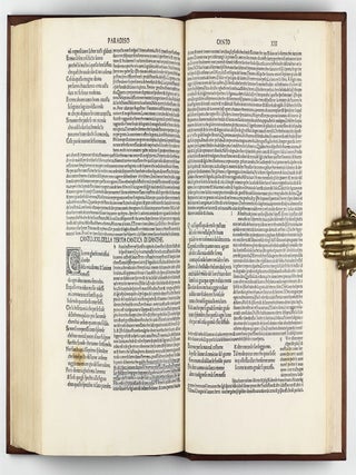 La Comedia, with the commentary of Christophoro Landino. Comento di christophoro Landino fiorentino sopra la comedia di Danthe alighieri poeta fiorentino.