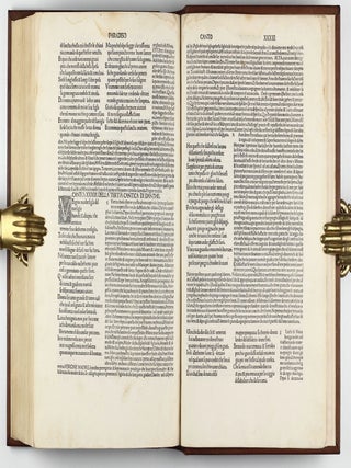 La Comedia, with the commentary of Christophoro Landino. Comento di christophoro Landino fiorentino sopra la comedia di Danthe alighieri poeta fiorentino.