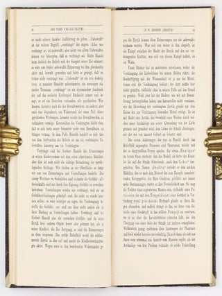 Der Wahn und die Tr&auml;ume in W. Jensens "Gradiva". Schriften zur Angewandten Seelenkunde - Herausgegeben von Prof. Dr. Sigm. Freud - Erstes Heft.