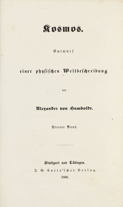 Kosmos. Entwurf einer physischen Weltbeschreibung / Atlas zu Alexander von Humboldt's Kosmos.