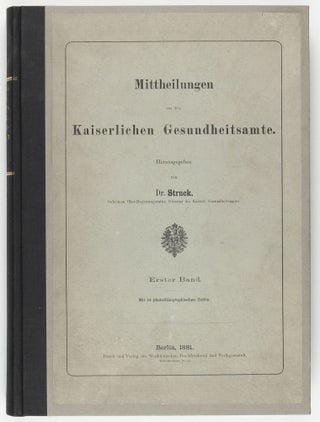 Zur Untersuchung von pathogenen Organismen / Zur Aetiologie des Milzbrandes / Ueber Desinfection / Die Aetiologie d. Tuberkulose.