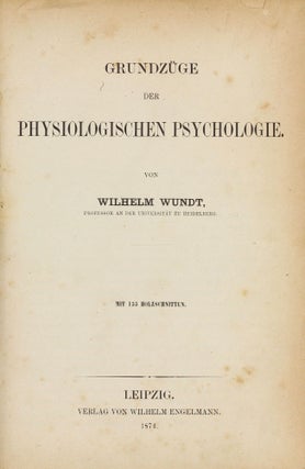 Item #003555 Grundzüge der Physiologischen Psychologie. Wilhelm WUNDT