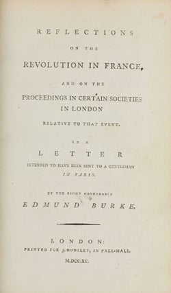 Item #003557 Reflections on the Revolution in France, and on the Proceedings in Certain Societies...