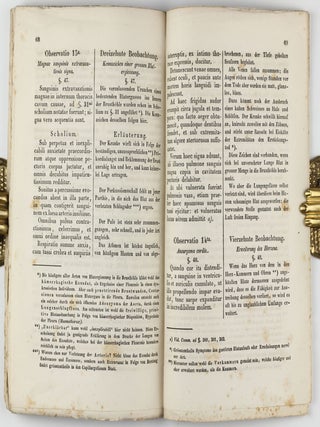 Neue Erfindung mittelst des Anschlagens an den Brustkorb, als eines Zeichens, verborgene Brust-Krankheiten zu entdecken. Im lateinischen Original herausgegeben, übersetzt und mit Anmerkungen versehen von Dr. S. Ungar. Begleitet mit einem Vorworte von Joseph Skoda.