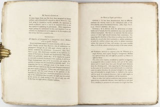 On the Theory of Light and Colours [An Account of some Cases of the Production of Colours, not hitherto described]. The Bakerian Lecture. In: Philosophical Transactions of the Royal Society of London, Volume 92, Part I, 1802, pp. 12-48, 1 plate & Part II, 1802, pp. 387-97.