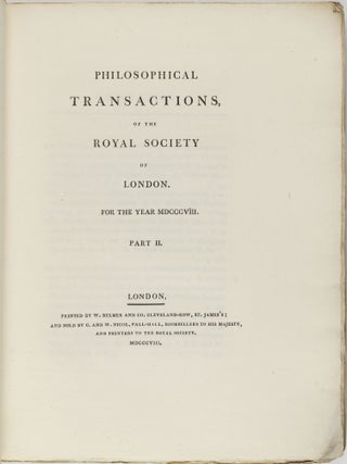 The Bakerian Lecture, on some New Phenomena of Chemical Changes produced by Electricity, particularly the Decomposition of the Fixed Alkalies, and the Exhibition of the New Substances which constitute their Bases; and on the General Nature of Alkaline Bodies. In: Philosophical Transactions of the Royal Society of London for the Year 1808, Vol. 98, part I and II, pp. 1-44 + 333-470.