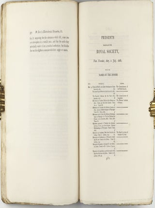 The Bakerian Lecture, on some New Phenomena of Chemical Changes produced by Electricity, particularly the Decomposition of the Fixed Alkalies, and the Exhibition of the New Substances which constitute their Bases; and on the General Nature of Alkaline Bodies. In: Philosophical Transactions of the Royal Society of London for the Year 1808, Vol. 98, part I and II, pp. 1-44 + 333-470.
