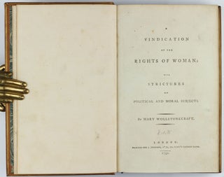 A Vindication of the Rights of Woman: with Strictures on Political and Moral Subjects. Volume 1 (all published).
