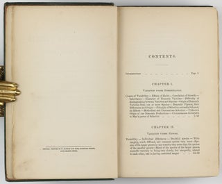 On the Origin of Species by Means of Natural Selection, or the Preservation of Favoured Races in the Struggle for Life. Second edition, second issue ('fifth thousand').