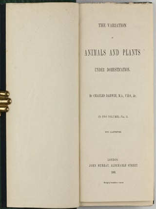 The Variation of Animals and Plants under Domestication.