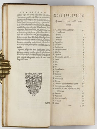 Ortus medicinae. Id est, initia physicae inaudita. Progressus medicinae novus, in morborum ultionem, ad vitam longam. Edente authoris filio, F. M. van Helmont.