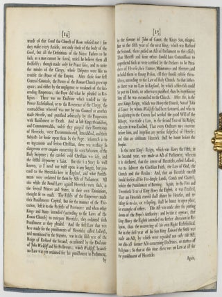 An Historical Narration concerning Heresie, and the Punishment thereof.
