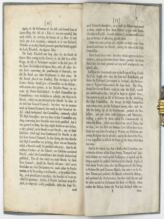 An Historical Narration concerning Heresie, and the Punishment thereof.