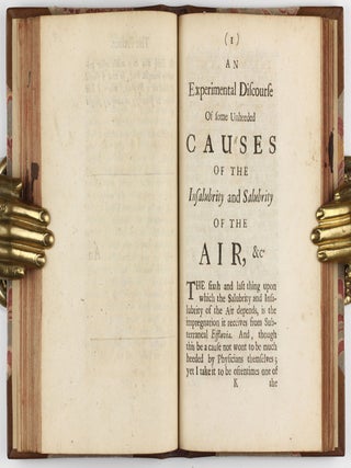 An essay of the great effects of even languid and unheeded motion : whereunto is annexed An experimental discourse of some little observed causes of the insalubrity and salubrity of the air and its effects.
