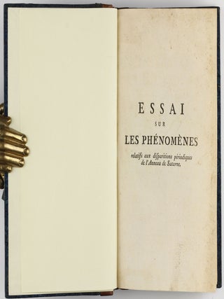 Essai sur les phénomènes relatifs aux disparitions périodiques de l'anneau de Saturne.