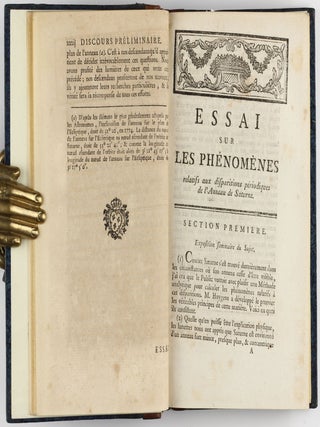Essai sur les phénomènes relatifs aux disparitions périodiques de l'anneau de Saturne.