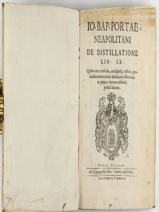 De distillatione lib. IX. Quibus certa methodo, multiplicique artificio, penitioribus naturae arcanis detectis, cuiuslibet mixti in propria elementa resolutio, perfecte docetur.