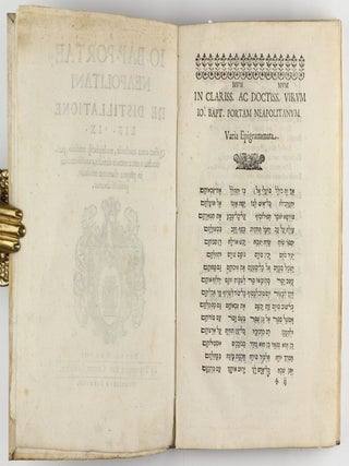 De distillatione lib. IX. Quibus certa methodo, multiplicique artificio, penitioribus naturae arcanis detectis, cuiuslibet mixti in propria elementa resolutio, perfecte docetur.
