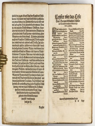 Distillierbuch der rechten Kunst, von Kreutern, Wurtzeln, Blumen, Samen, Früchten, unnd Gethier, ware Beschreibung unnd Abconterfaytung, wie man die Wasser davon bren(n)en, distillieren, halten und gebrauchen soll.