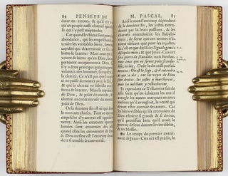 Pensées de M. Pascal sur la religion et sur quelques autres sujets, qui ont esté trouvées après sa mort parmy ses papiers.