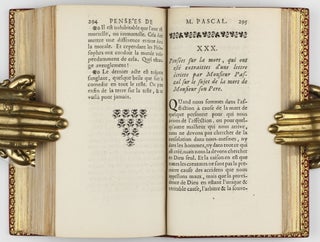 Pensées de M. Pascal sur la religion et sur quelques autres sujets, qui ont esté trouvées après sa mort parmy ses papiers.