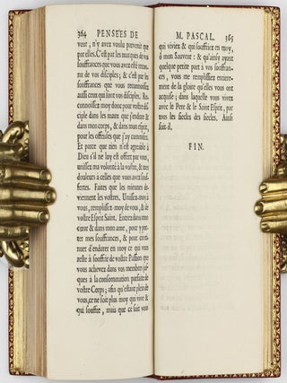 Pensées de M. Pascal sur la religion et sur quelques autres sujets, qui ont esté trouvées après sa mort parmy ses papiers.