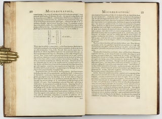 Micrographia: or some Physiological Descriptions of Minute Bodies made by Magnifying Glasses with Observations and Inquiries thereupon.