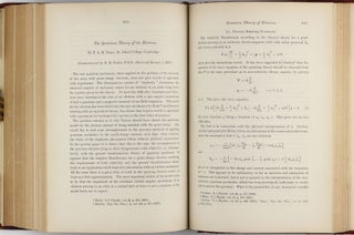 The Quantum Theory of the Electron. In: Proceedings of the Royal Society of London, vol. 117, pp. 610-624.