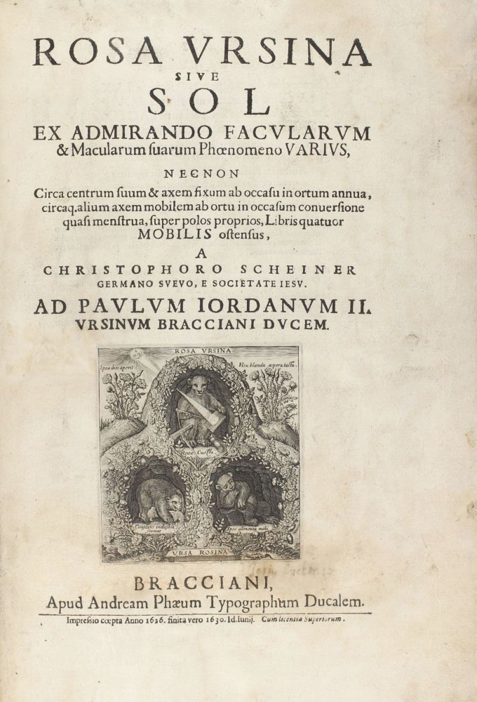 Sivesol Rosa ursina sive Sol ex admirando facularum & macularum suarum ...