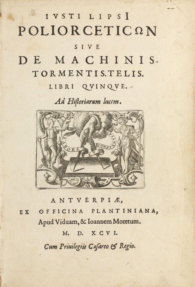 Item #003631 Poliorceticon sive de machinis tormentis telis. Libri Quinque. Justus LIPSIUS.