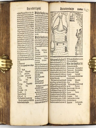 Das buch zu distillieren die zusamen gethonen ding Composita genant durch die einzige(n) ding und das buch Thesaurus pauperu(m) für die armen durch experiment ... zu trost un(d) heil de(r) menschen un(d) nutzlich ir leben und leib daruß zu erlengeren und in gesuntheit zu behalten.
