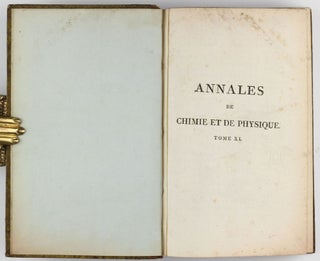 Memoire sur la diffraction de la lumiere - Théorie de la diffraction / Suite du memoire sur la diffraction de la lumiere. In: Annales de Chimie et de Physique, Vol. XI, pp. 246-296 and 337-378, 1 folding engraved plate.