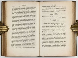 Memoire sur la diffraction de la lumiere - Théorie de la diffraction / Suite du memoire sur la diffraction de la lumiere. In: Annales de Chimie et de Physique, Vol. XI, pp. 246-296 and 337-378, 1 folding engraved plate.