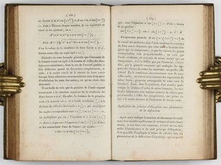 Memoire sur la diffraction de la lumiere - Théorie de la diffraction / Suite du memoire sur la diffraction de la lumiere. In: Annales de Chimie et de Physique, Vol. XI, pp. 246-296 and 337-378, 1 folding engraved plate.