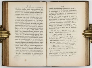 Memoire sur la diffraction de la lumiere - Théorie de la diffraction / Suite du memoire sur la diffraction de la lumiere. In: Annales de Chimie et de Physique, Vol. XI, pp. 246-296 and 337-378, 1 folding engraved plate.