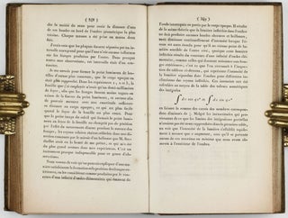 Memoire sur la diffraction de la lumiere - Théorie de la diffraction / Suite du memoire sur la diffraction de la lumiere. In: Annales de Chimie et de Physique, Vol. XI, pp. 246-296 and 337-378, 1 folding engraved plate.