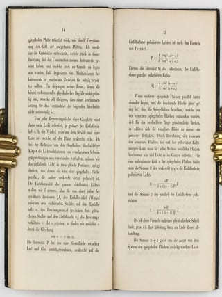 Beschreibung eines Augen-Spiegels zur Untersuchung der Netzhaut im lebenden Auge.