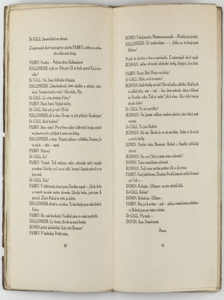 R.U.R. Rossum's Universal Robots.