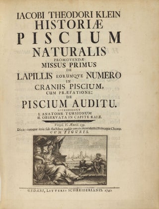 Item #003648 Historiae piscium naturalis promovendae missus primus (--quintus). Jacob Theodor KLEIN