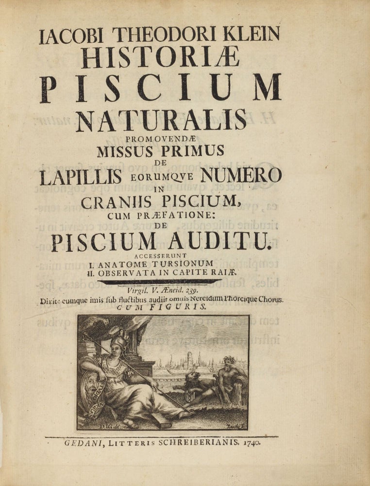 Item #003648 Historiae piscium naturalis promovendae missus primus (--quintus). Jacob Theodor KLEIN.