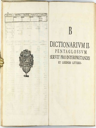 Polygraphia nova et universalis ex combinatoria arte detecta qua quivis etiam linguarum quantumuis imperitus triplici methodo. . . Appendix apologetica.
