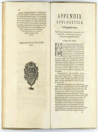 Polygraphia nova et universalis ex combinatoria arte detecta qua quivis etiam linguarum quantumuis imperitus triplici methodo. . . Appendix apologetica.