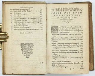 Livre des essais . . . Divise en deux parties. Derniere edition augmentee de deux tables.